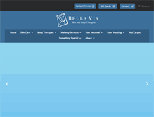 Tablet Screenshot of bellaviadayspa.com